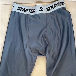 Starter Compression Shorts for Sports, training; workout. Dark Gray Never Worn